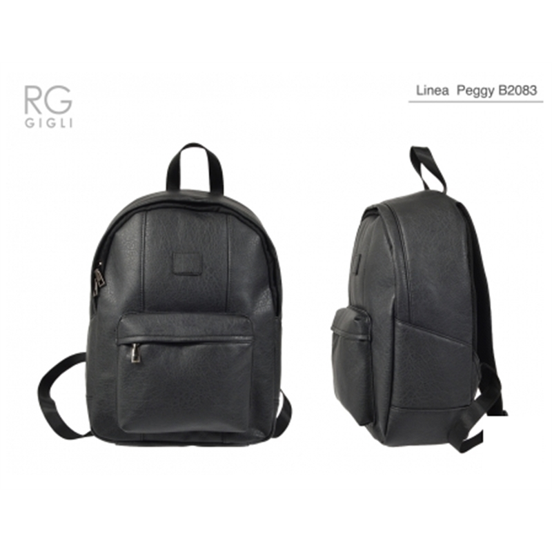 ROMEO GIGLI ZAINO PEGGY UOMO IN ECOPELLE NERO