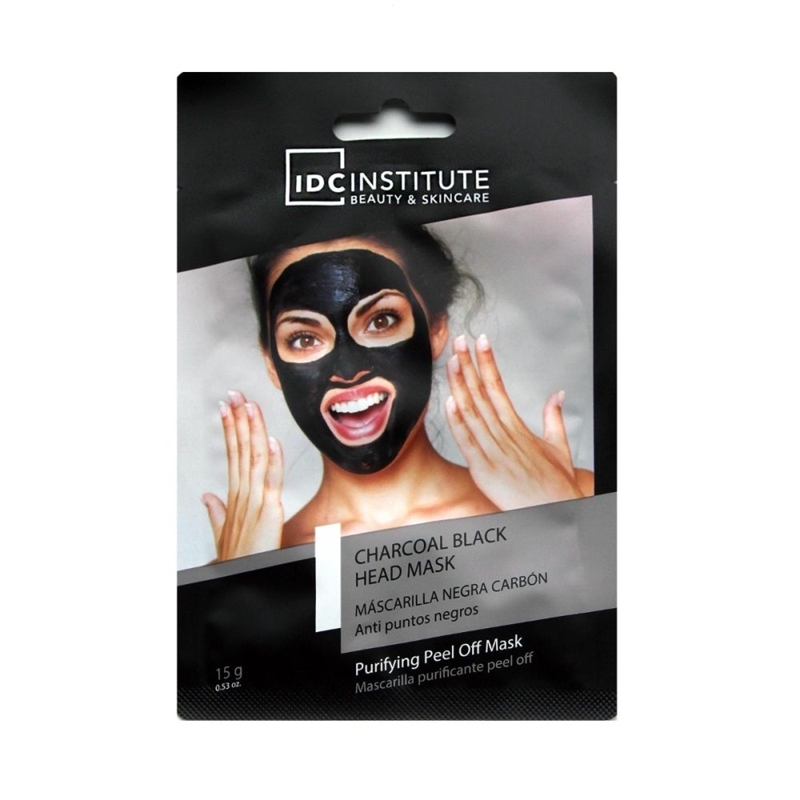 IDC INSTITUTE SKINCARE ESSENTIALS MASCHERA VISO MONOUSO NERA 15GR