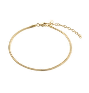 BRAND GIOIELLI MARGARITA CAVIGLIERA CATENA SNAKE FINISH DORATO - 14AL029G-1 - 14AL029G-1