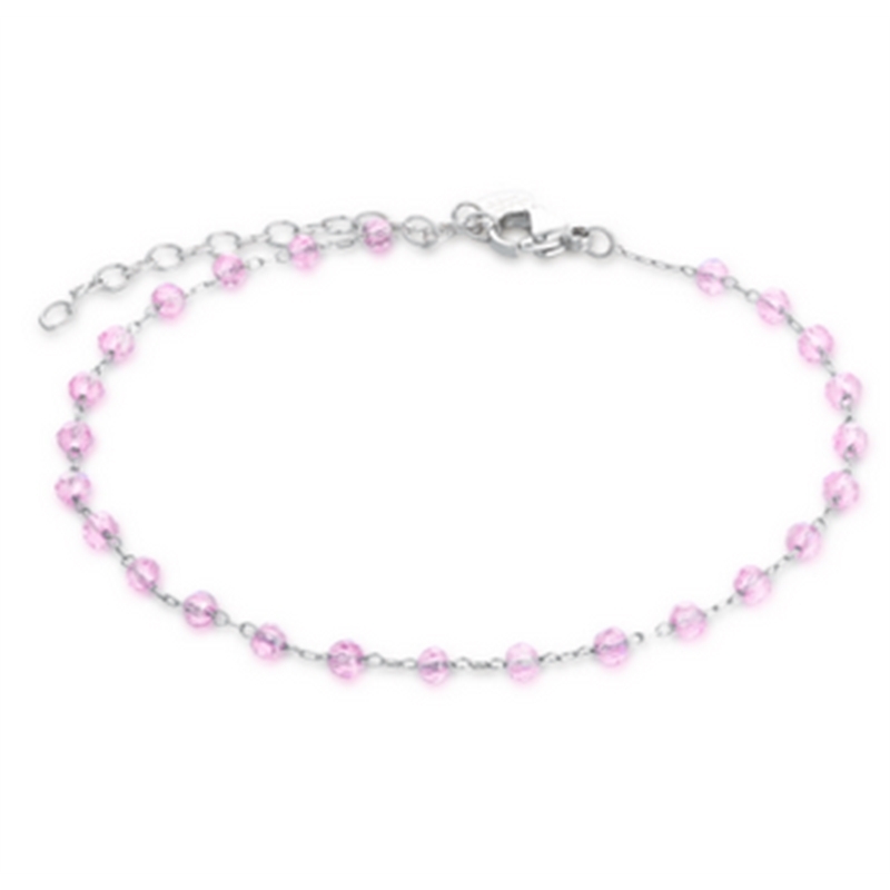 BRAND GIOIELLI MARGARITA CAVIGLIERA CON CRITALLI ROSA BRAND GIOIELLI MARGARITA CAVIGLIERA CON CRITALLI ROSA
