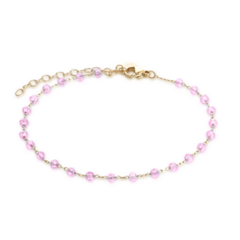 BRAND GIOIELLI MARGARITA CAVIGLIERA DORATA CON CRITALLI ROSA BRAND GIOIELLI MARGARITA CAVIGLIERA DORATA CON CRITALLI ROSA
