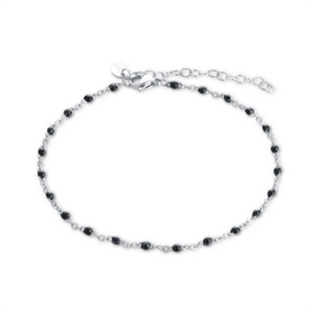 BRAND GIOIELLI MARGARITA CAVIGLIERA SMALTO NERO - 14AL034-N-1 - 14AL034-N-1