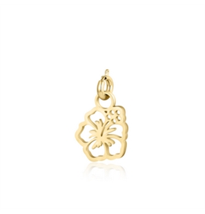 BRAND GIOIELLI MARGARITA MINI CHARM FIORE IBISCO FINISH DORATO - 13CH167G-1 - 13CH167G-1
