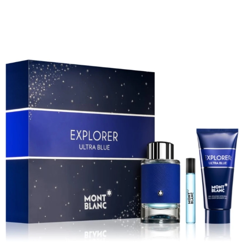 MONT BLANC ULTRA BLUE COFFRET EDP 100ML + EDP 7,5ML + SG 100ML