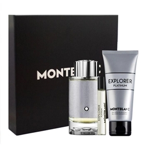 MONTBLANC EXPLORER PLATINUM COFFRET CON EDP 100ML + SG 150ML + 7,5ML - 3386460139366-1 - 3386460139366-1