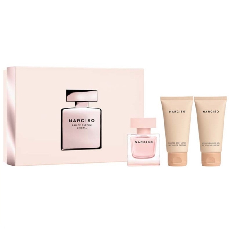 NARCISO RODRIGUE COFFRET CRISTAL EDP 50ML + BL E SG 50ML