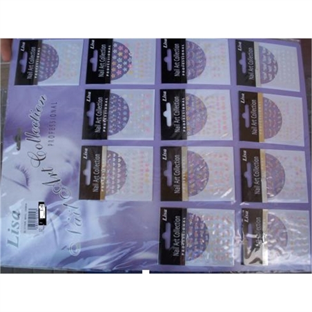 DECORAZIONI ADESIVE PER UNGHIE LISA - LISA24800-1 - LISA24800-1