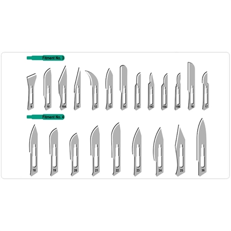 LAMA BISTURI STERILE INOX MONOUSO - BISTURI-1 - BISTURI-1