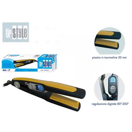 PIASTRA PER CAPELLI IN TOURMALINE LUCIDA PROFESSIONALE - 8033315371307-1 - ZEPHYRO-1