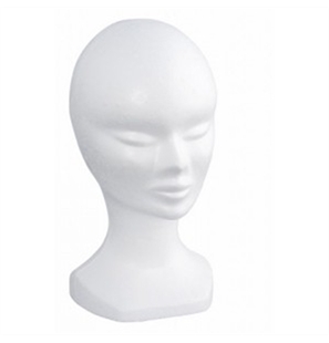 TESTA DI POLISTIROLO PER PARRUCCA O ACCESSORI BEAUTY - 2259-1 - Y320-1