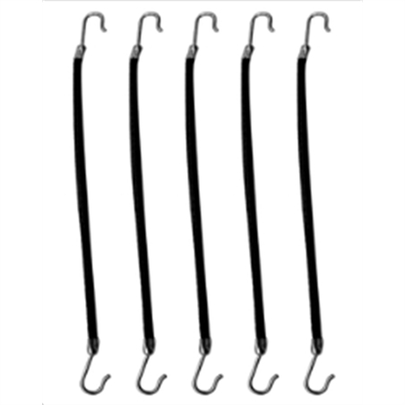 ELASTICI CON GANCETTI PER ACCONCIATURE 6 PZ - ELASGANC-1 - ELASGANC-1