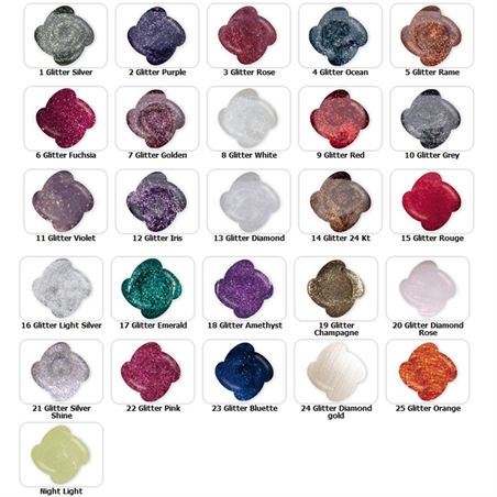 GEL GLITTER UV COLOR RICOSTRUZIONE UNGHIE 5 ML