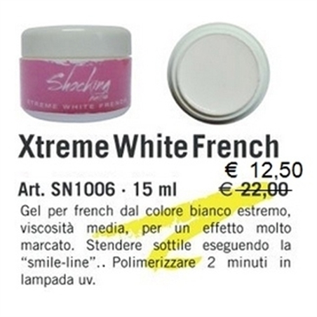 GEL UV XTREME WHITE FRENCH 15 ML SHOCKING
