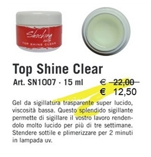 GEL UV TOP SHINE CLEAR SHOCKING 15 ML