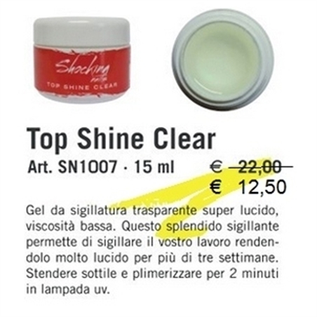 GEL UV TOP SHINE CLEAR SHOCKING 15 ML