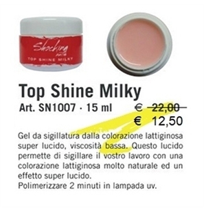 GEL UV TOP SHINE MILKY SHOCKING 15 ML