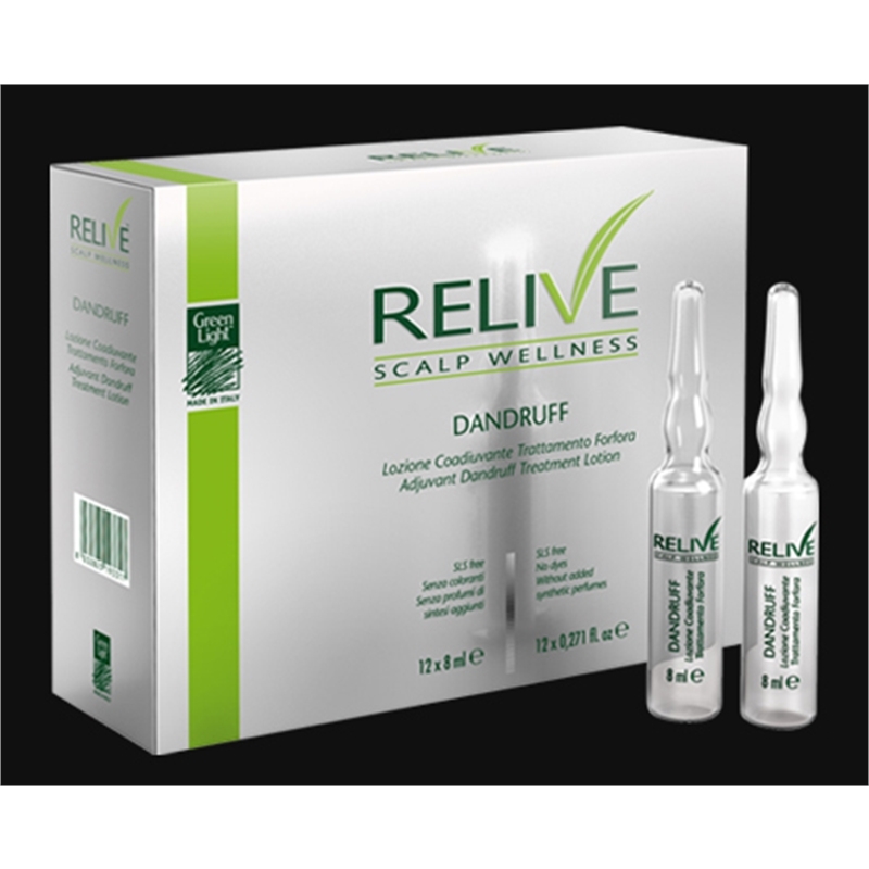 RELIVE DANDRUFF LOZIONE ANTI FORFORA 12 FIALE 8 ML GREEN LIGHT