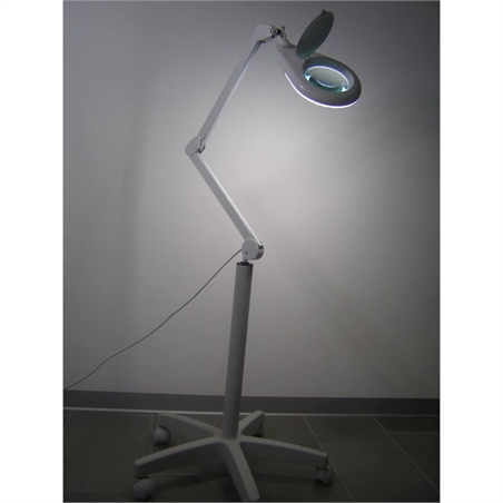 LENTE CON LAMPADA LED A LUCE FREDDA CON STATIVO DECOMEDICAL A 3 DIOTTRIE - LENTELEDSTATDEC35-1 - LENTELEDSTATDEC35-1
