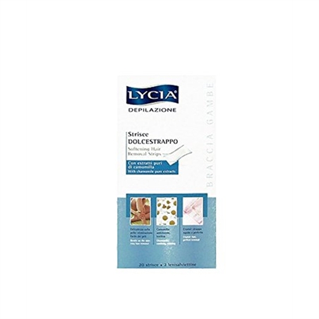 STRISCE CALMASTRAPPO ASCELLE E INGUINE ALLA CAMOMILLA CONF. 20 PZ LYCIA - 8003670232391-1 - LYCSTRI-1