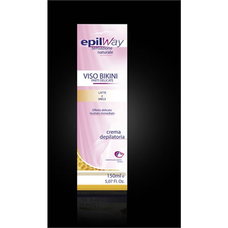 EPILWAY CREMA DEPILATORIA VISO-BIKINI PARTI DELICATE AL LATTE E MIELE 150 ML