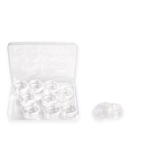 COFANETTO CON 12 MINICONTENITORI IN PLASTICA - H357-1 - H357-1