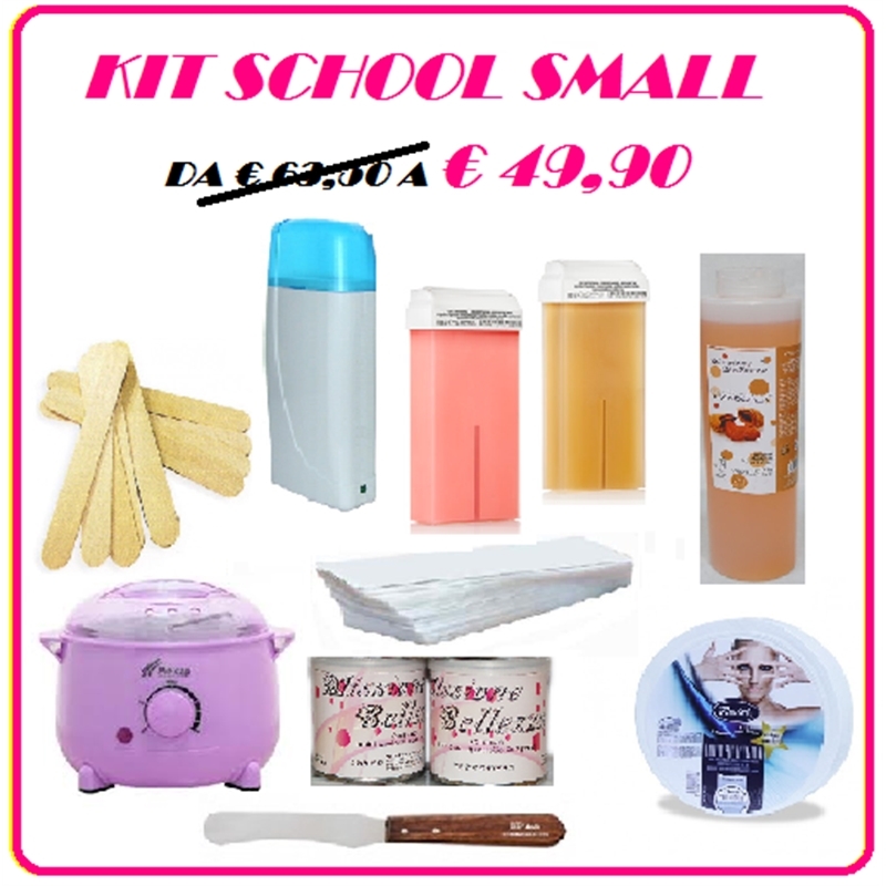 KIT SCUOLA ESTETISTA SMALL - KIT VASO DEPILAZIONE  + KIT RULLO DEPILAZIONE