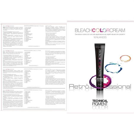 RETRO' BLEACH COLOR CREAM - TINTURA DECOLORA E COLORA SIA SU CAPELLI NATURALI CHE COLORATI 80 ML - RTBCC-1 - RTBCC-1