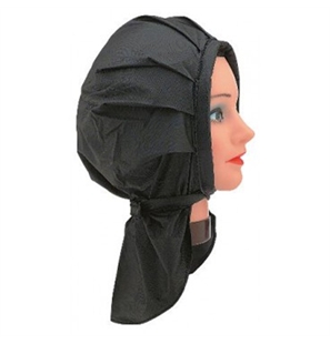CUFFIA PERMANENTE IN PLASTICA NERA CON CHIUSURA A VELCRO - CUFFIANERA-1 - CUFFIANERA-1