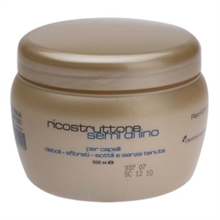 RETRO' MASCHERA AI SEMI DI LINO PER CAPELLI DEBOLI, SFIBRATI E SOTTILI 500 ML - 8029209015181-1 - RTMASKLINO500-1