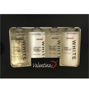 VALENTINAD WHITE COFFRET BAGNO (GEL DOCCIA 50ML, LOZIONE CORPO 50ML, BAGNO CREMA 50ML, SHAMPOO 50ML) - 8011179005897-1 - 8011179