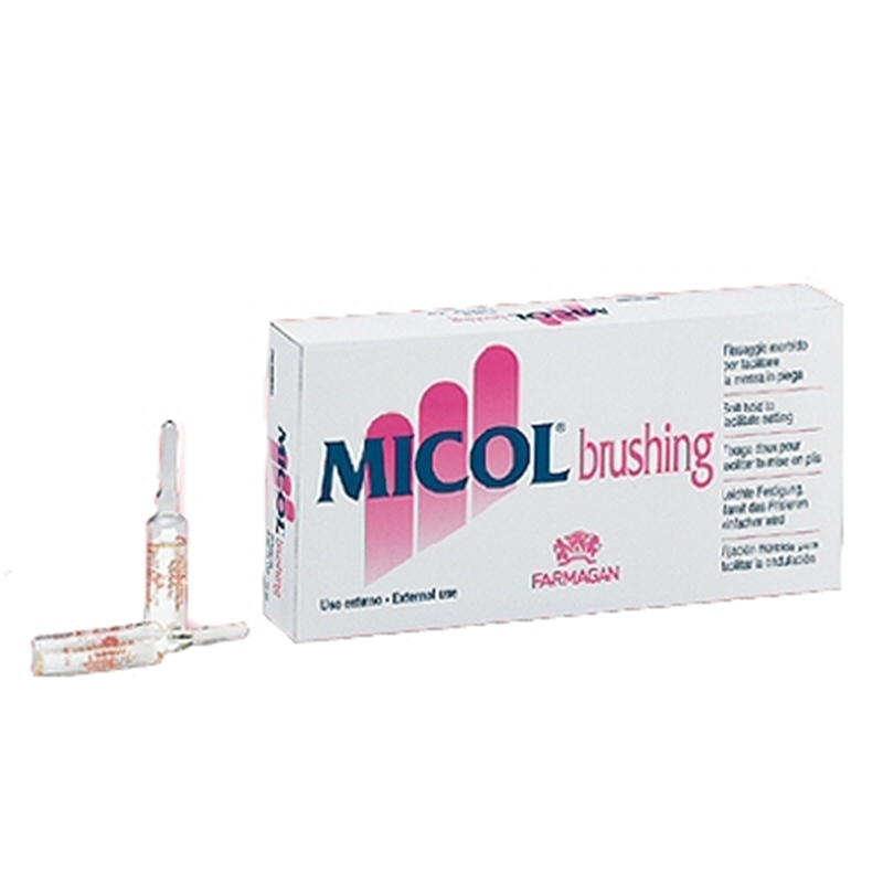 FARMAGAN MICOL BRUSHING FIALE FISSAGGIO MORBIDO PER MESSA IN PIEGA 20 X 15 ML