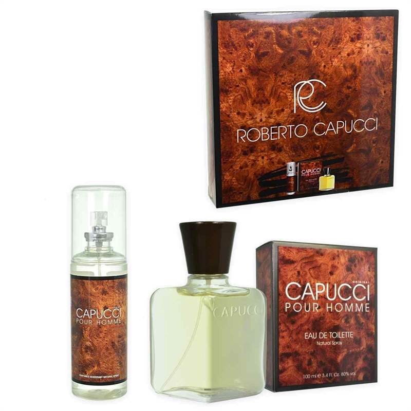 CAPUCCI COFFRET HOMME EDT 100ML + DEO 120ML