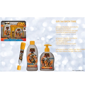 DISNEY STAR WARS REBELS COFANETTO CON BAGNO DOCCIA, SAPONE E PENNA TORCIA - 8029241117676-1 - 8029241117676-1