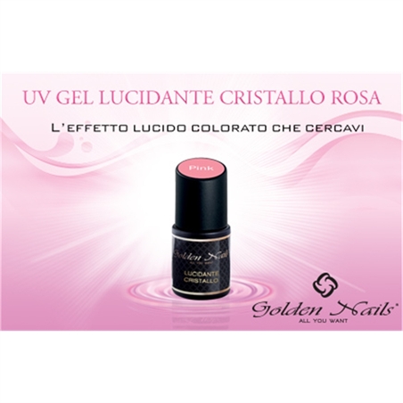 GOLDEN NAILS UV GEL LUCIDO CRISTALLO PINK C/PENN. 15ML - GO0012/PINK-1 - GO0012/PINK-1