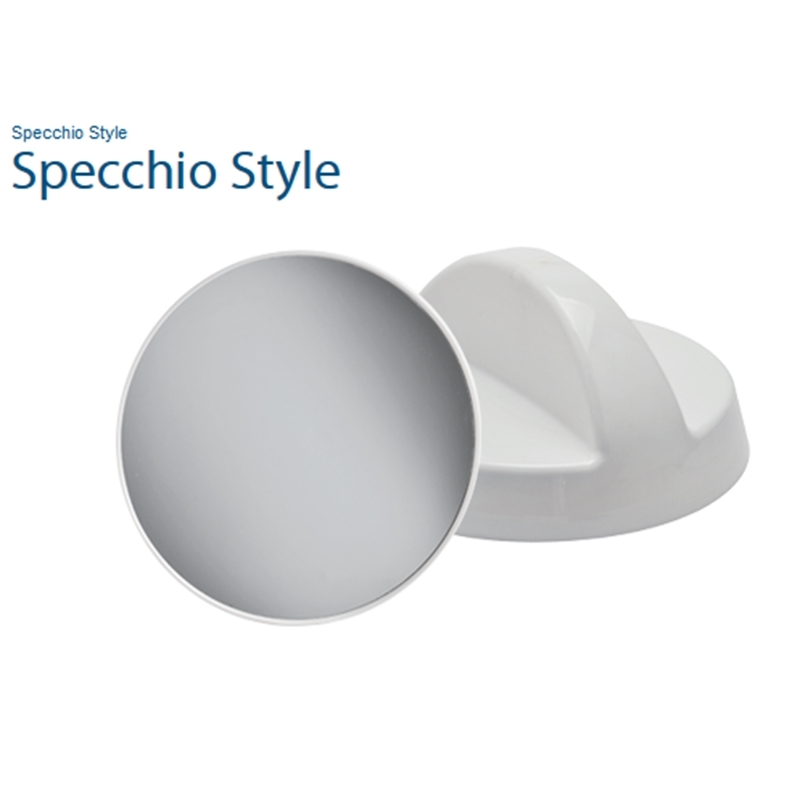 SPECCHIO STYLE BIANCO O NERO PER PARRUCCHIERI DIAMETRO 25 CM