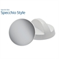 SPECCHIO STYLE BIANCO O NERO PER PARRUCCHIERI DIAMETRO 25 CM