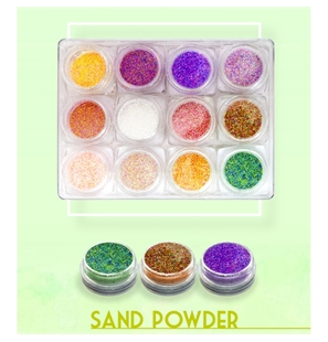 SET SAND POWDER POLVERI PER DECORAZIONI SU GEL, ACRILICO O SMALTI GOLDEN NAILS - GO00112-1 - GO00112-1