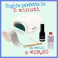 KIT SMALTO GEL 1 STEP ONLYONE: LAMPADA U.V., SMALTO GEL, SGRASSATORE, BASTONCINI, PADS
