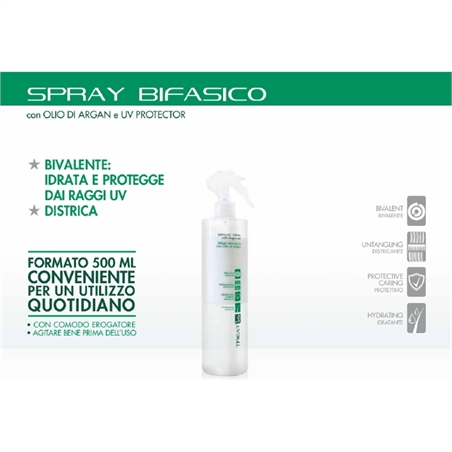 ING SPRAY BIFASICO IDRATANTE E RISTRUTTURANTE CON OLIO DI ARGAN 500ML