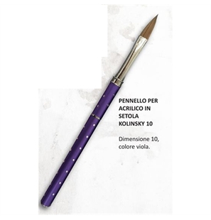 SHOCKING NAILS PENNELLO PER ACRILICO IN SETOLE DI KOLINSKY N.10 - SN4019-1 - SN4019-1