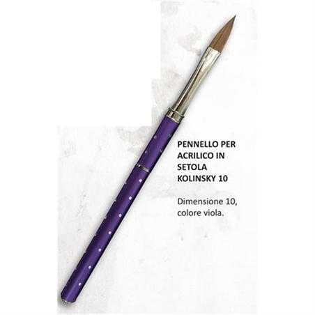 SHOCKING NAILS PENNELLO PER ACRILICO IN SETOLE DI KOLINSKY N.10 - SN4019-1 - SN4019-1