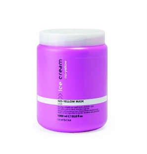 MASCHERA ANTIGIALLO PER CAPELLI BIONDI, DECOLORATI O GRIGI 1000 ML - UVA INEBRYA - 21174-1 - 8033219164418-1