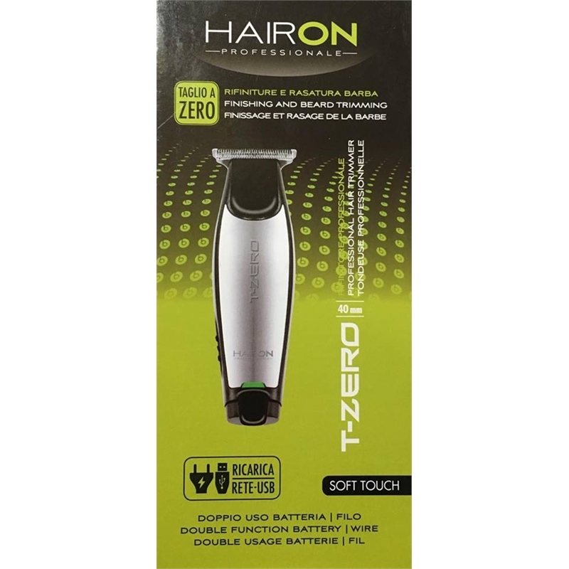 HAIRON T-ZERO TOSATRICE TAGLIO A ZERO PER RIFINITURE E RASATURA BARBA HAIRON T-ZERO TOSATRICE TAGLIO A ZERO PER RIFINITURE E RASATURA BARBA