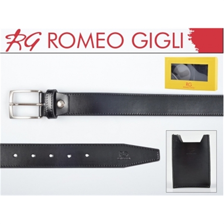 PARURE CINTA + COVER SIGARET NERO ROMEO GIGLI - 8000000171108-1 - RG1711-1