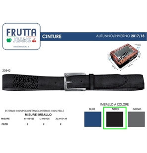 CINTA UOMO FRUTTA COL.NERO - 8033098146499-1 - FRUT23134NERO-1