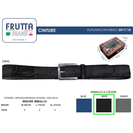 CINTA UOMO FRUTTA COL.NERO - 8033098146499-1 - FRUT23134NERO-1