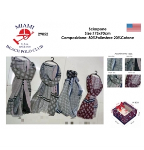 SCIARPA MIAMI UOMO 29052 COL.GRIGIO MISURA CM 90X175 - 8033098163908-1 - MIAMI29052COL.GRIG-1