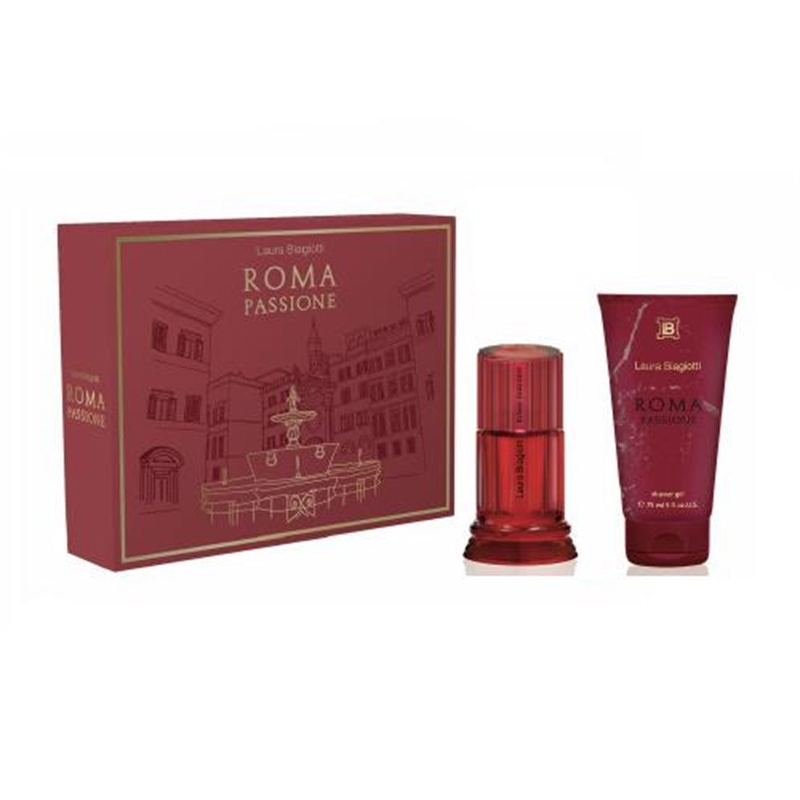 L. BIAGIOTTI ROMA PASSIONE DONNA COFFRET EDT 25ML + S/G 75ML