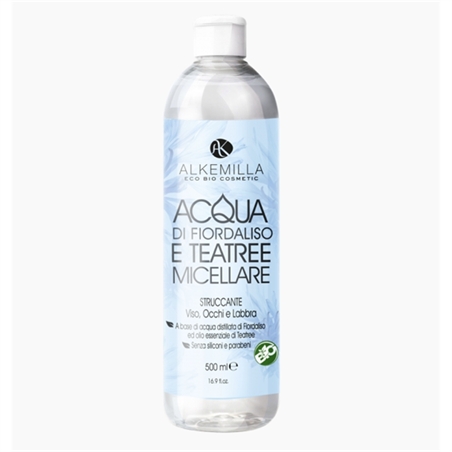 ALKEMILLA ACQUA MICELLARE AL FIORDALISO E TEA TREE  500ML - 0127-1 - ALKACQMICFIOR-1
