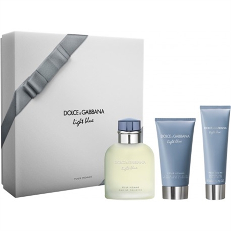 DOLCE & GABBANA COFFRET LIGHT BLUE EDT 125ML + A/S BALM 75ML + S/G 50ML - 3423473020547-1 - 3423473020547-1